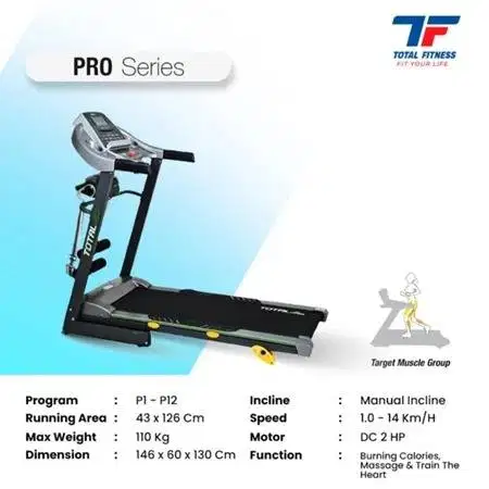 TL288 Treadmill Elektrik Murah Multifungsi