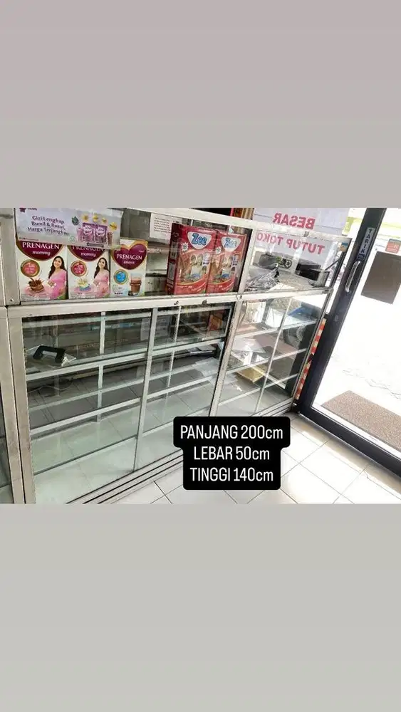 ETALASE RAK SUSU OBRAL