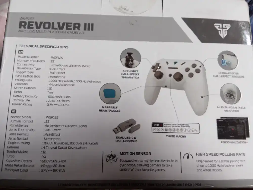 Fantech WGP125 Revolver III Hall Effect | Like New