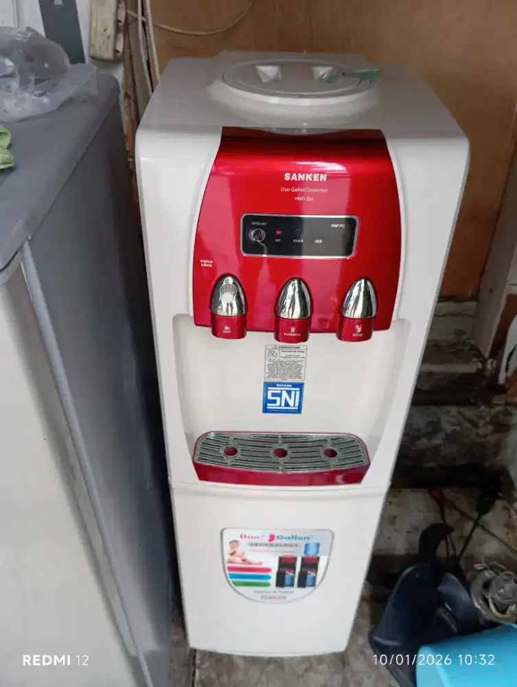 dispenser merek Sanken normal panas dingin dan biasa