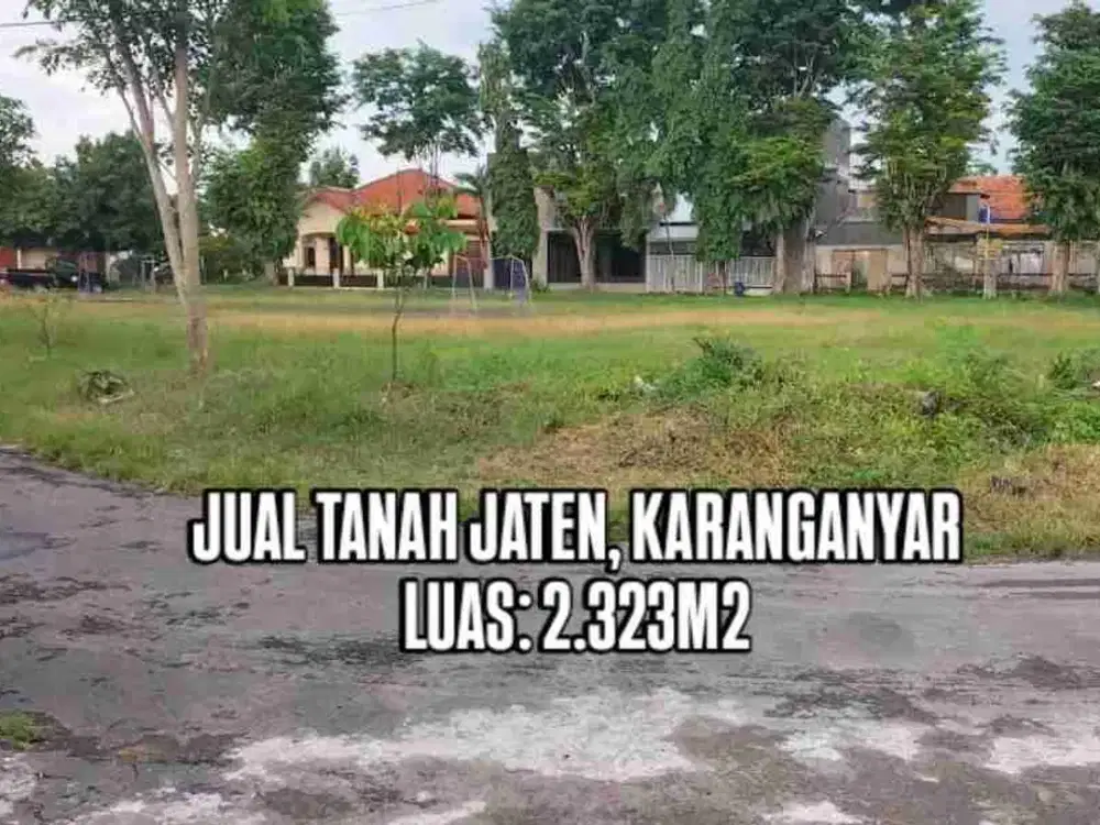 DIJUAL TANAH JATEN KARANGANYAR, JATENG