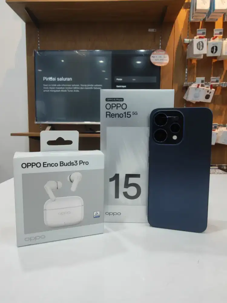Oppo Reno 15 5G Gratis Enco Buds3 Pro & Oppo Care 2 Tahun