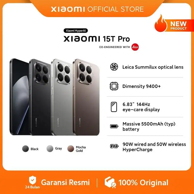 XIAOMI 15T PRO RAM 12+12 GB/512GB