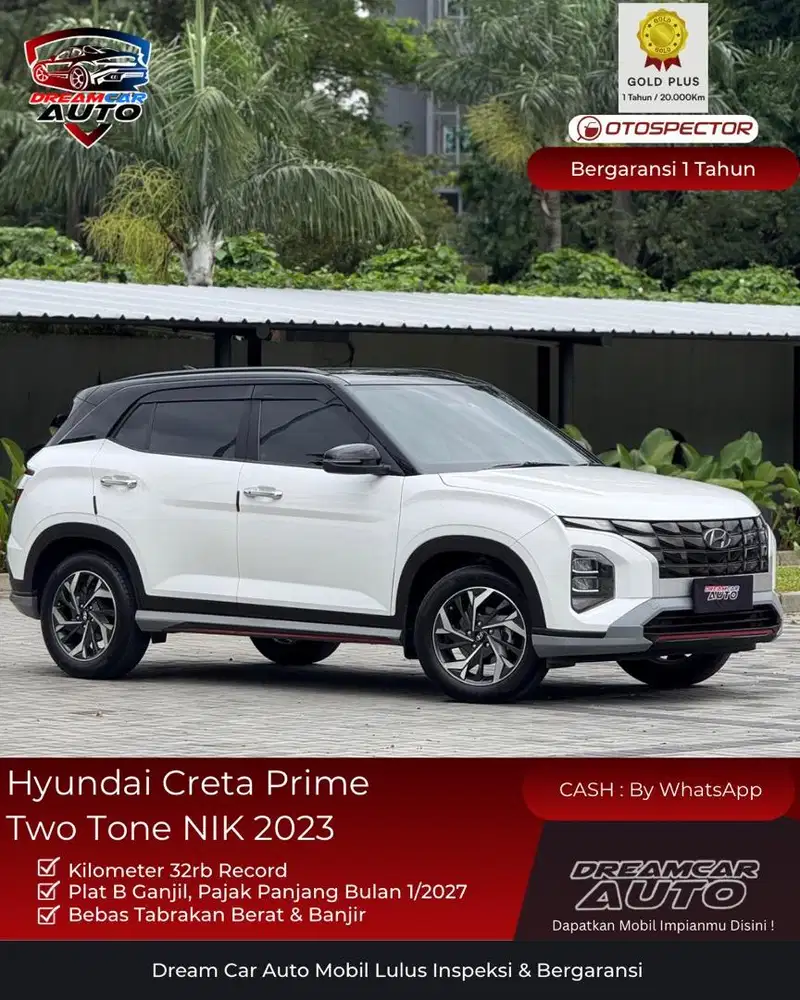 [ KM 32RB ] Hyundai Creta Prime IVT Two Tone 2023  Non Trend StylE