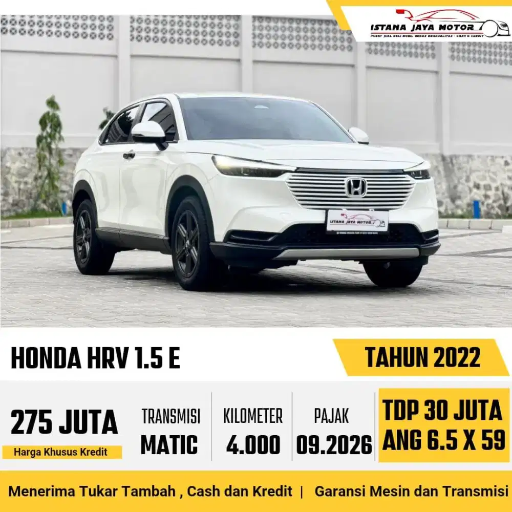 Honda HRV E AT th 2022 #km 4 ribu