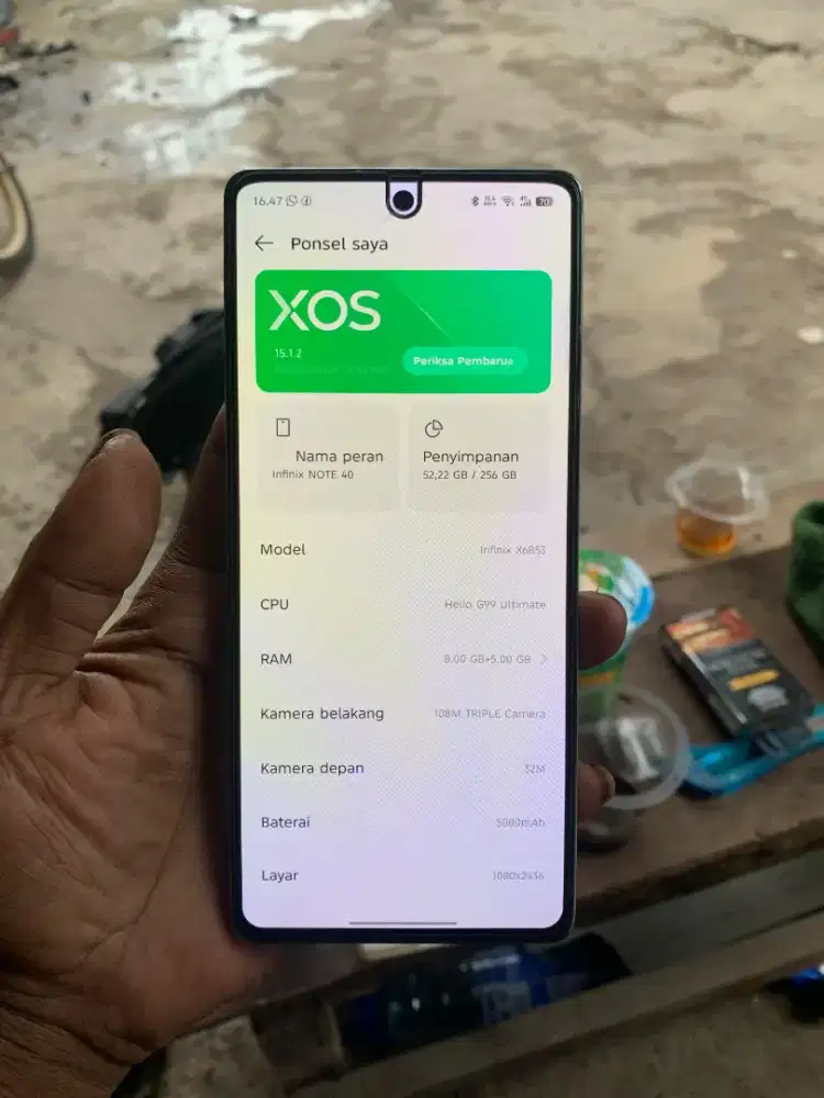 INFINIX NOTE 40 8/256 BATANGAN NOMINUS ORI.