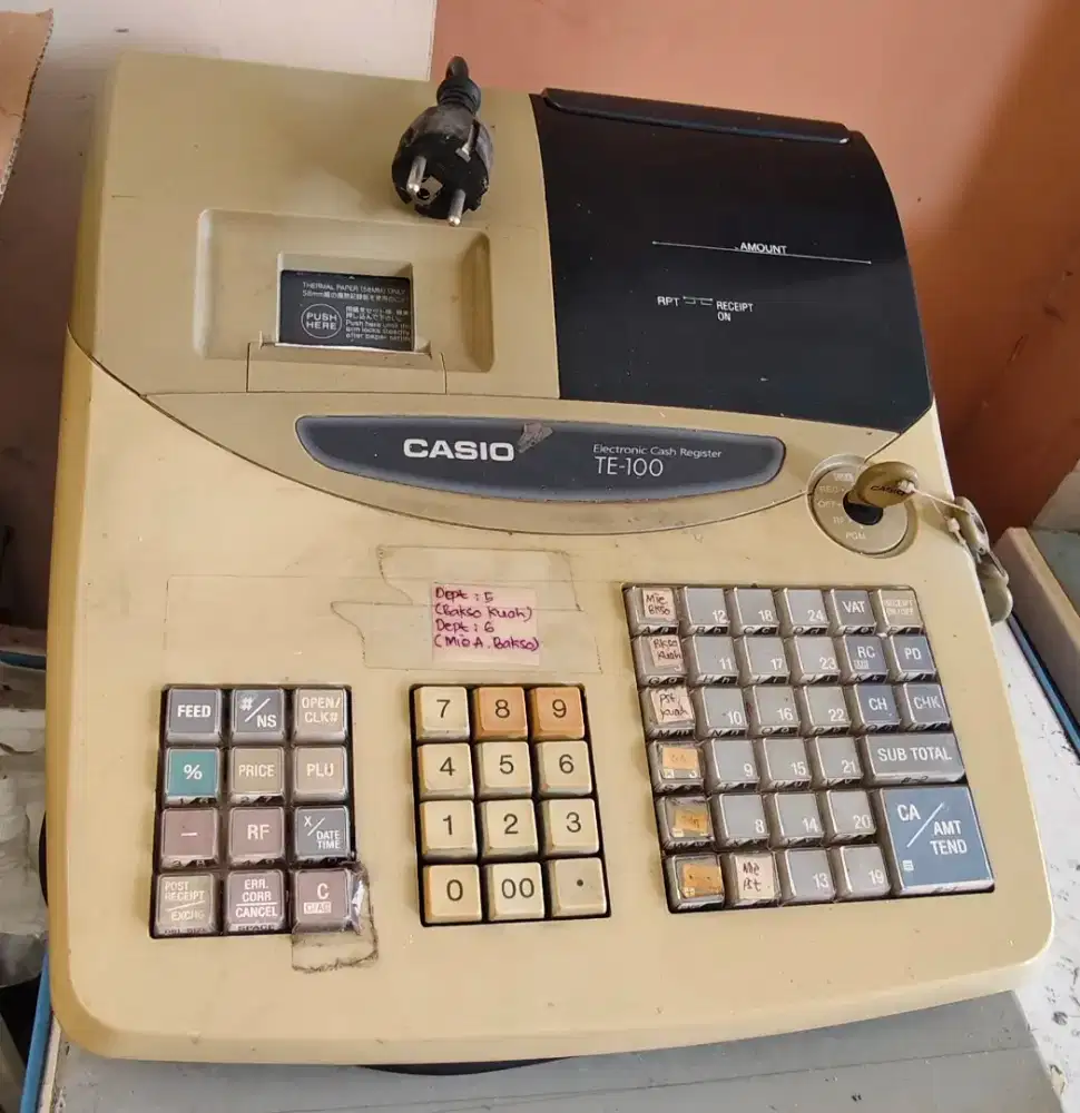 Jual mesin cash register merk casio