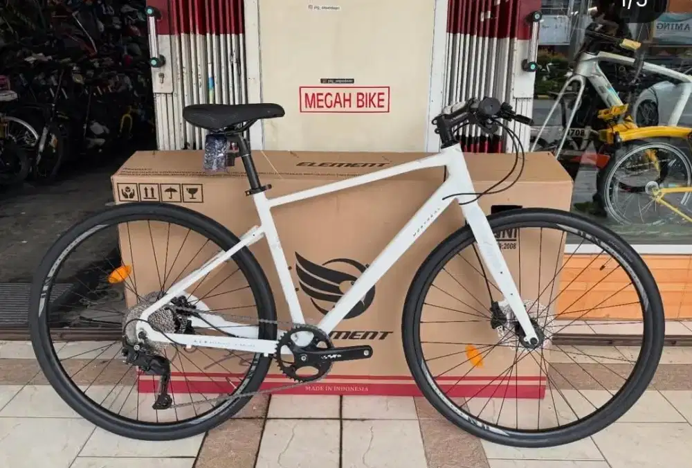 SEPEDA URBAN HYBRID ELEMENT PROMO CREDIT BUNGA 0% FREE 1KALI CICILAN