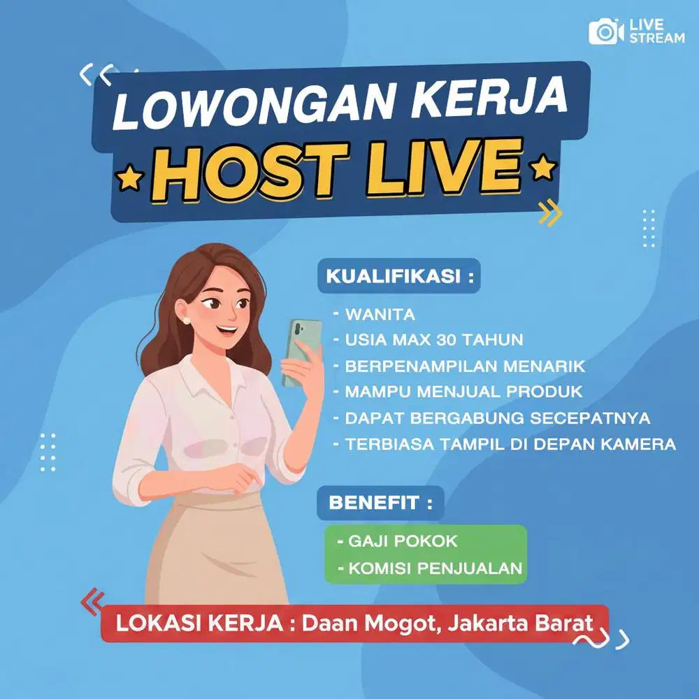 Lowongan Kerja Host Live
