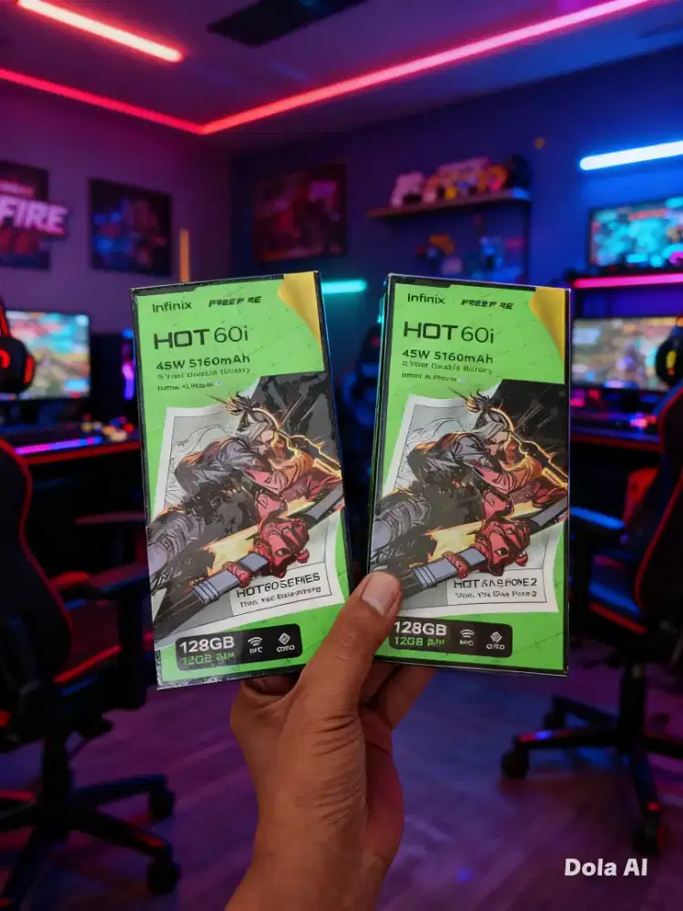 Berminat silahkan WA Infinix Hot 60i NFC 6+6/128 Garansi resmi 1thn