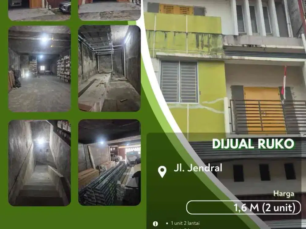 Dijual 2 Unit Ruko Pekanbaru Daerah Jendral Siap Usaha!