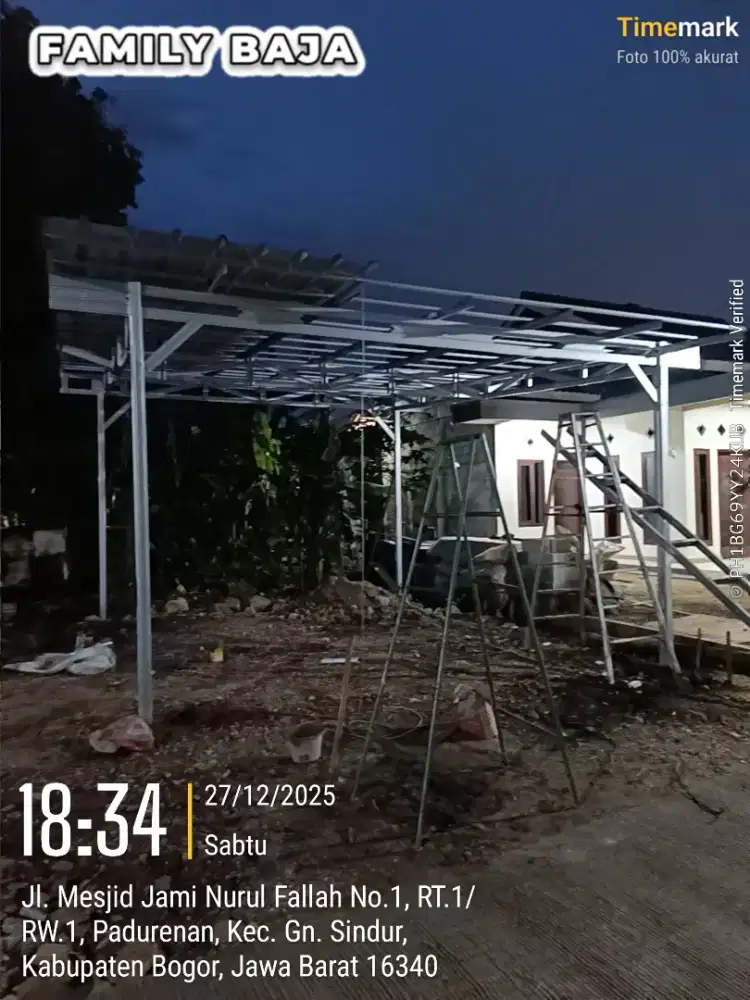 Kanopi baja ringan plafon pvc