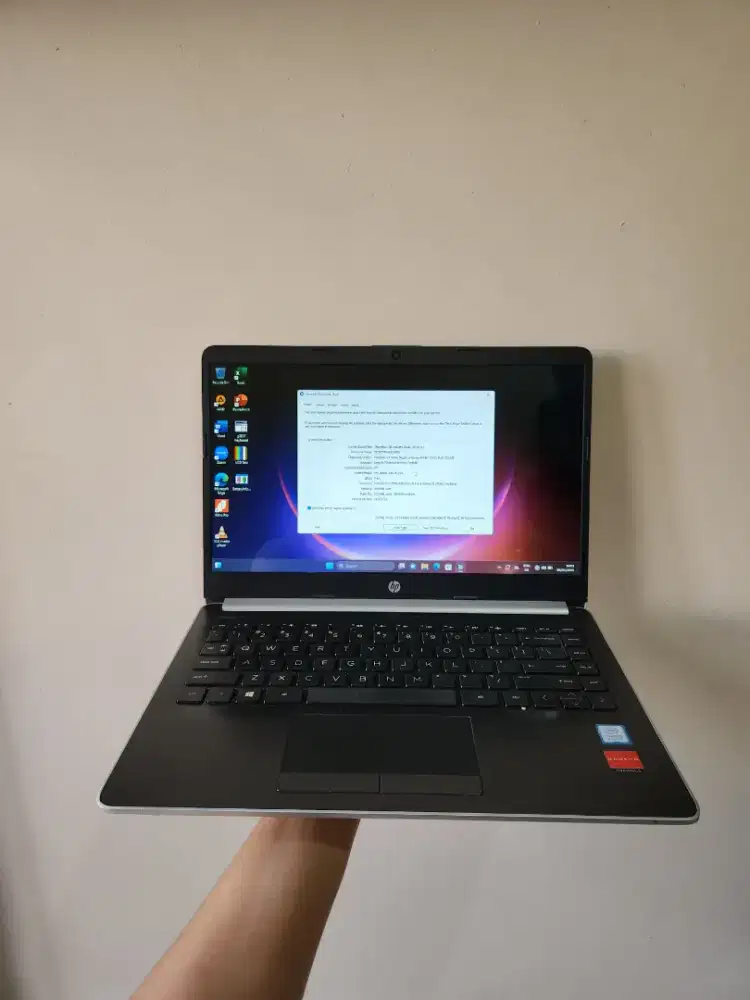 (TERMURAH) HP 14s CF1 Intel Core i5 4GB 1TB Silver Second Normal