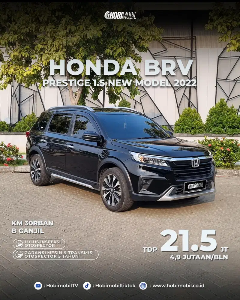 Honda Br-V prestige at 2022 facelift garansi mesin 5th