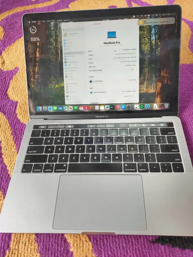 Macbook pro 2019 i7 16/512