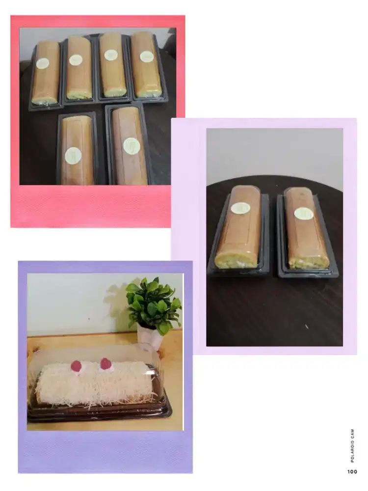 Bolu gulung dengan varian rasa