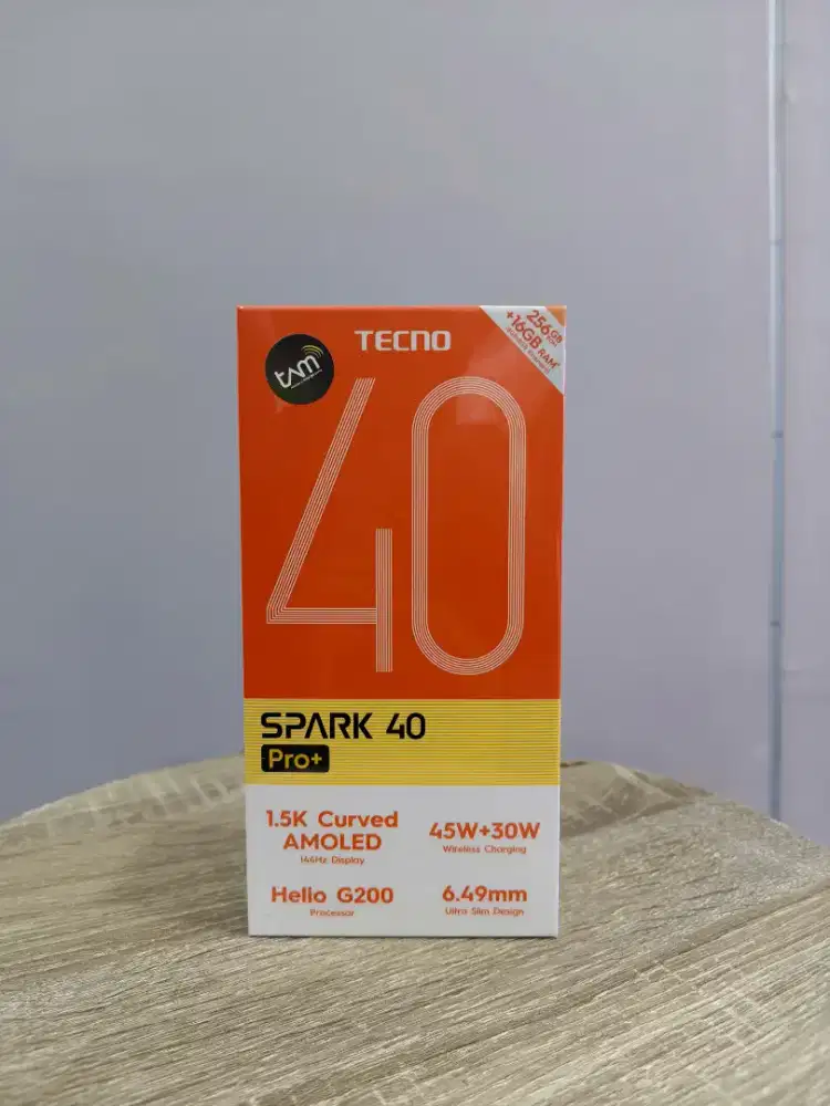New Tecno Spark 40 Pro+ ram 8+8/256