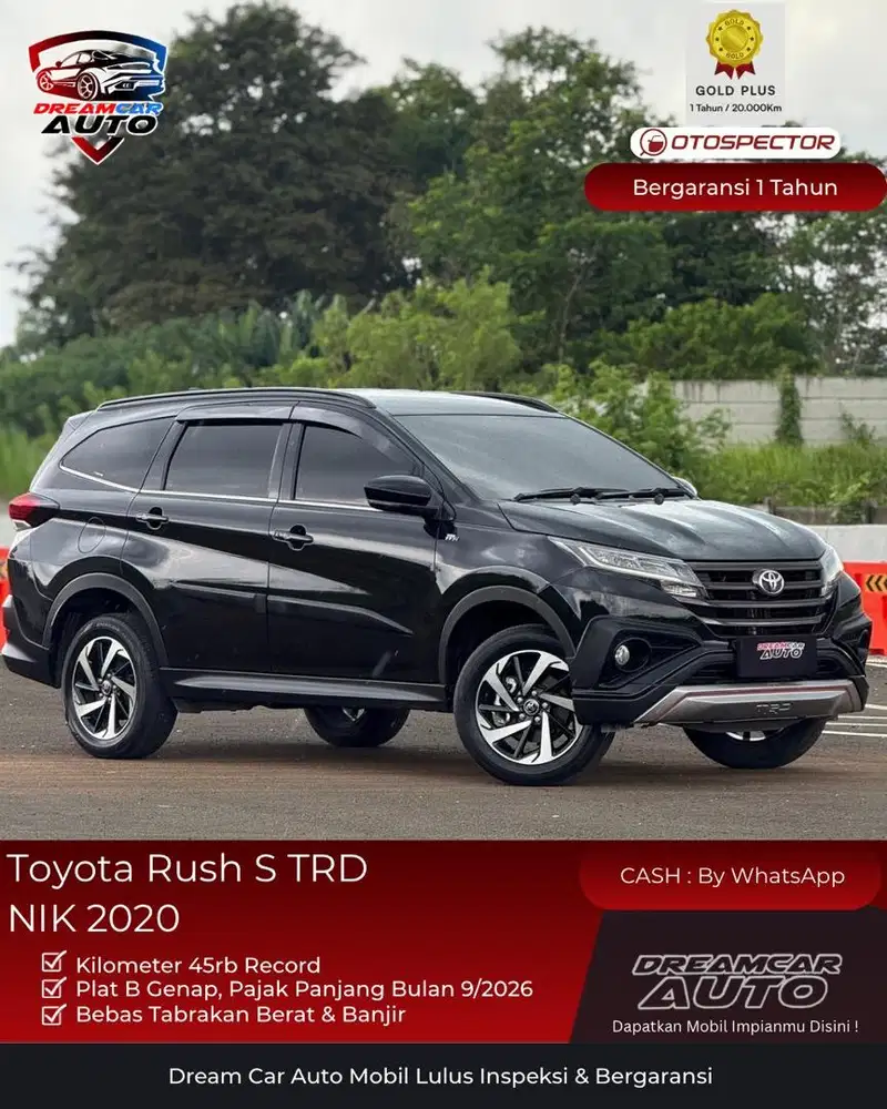 [ KM45RB ] Toyota Rush S TRD 2020 Non G E RWD SUV Terios Deluxe