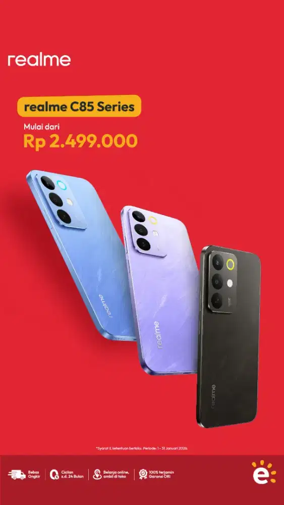 REALME C85 NFC 7000MAH.120HZ.TAHAN AIR DEBU DAN JATUH.