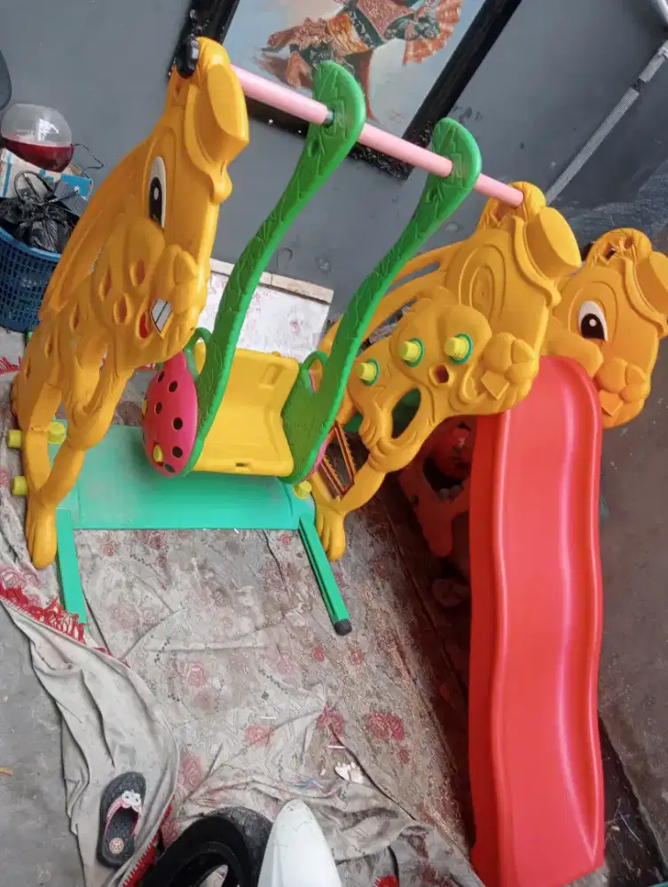 3in1 Bunny Slide Swing basketball