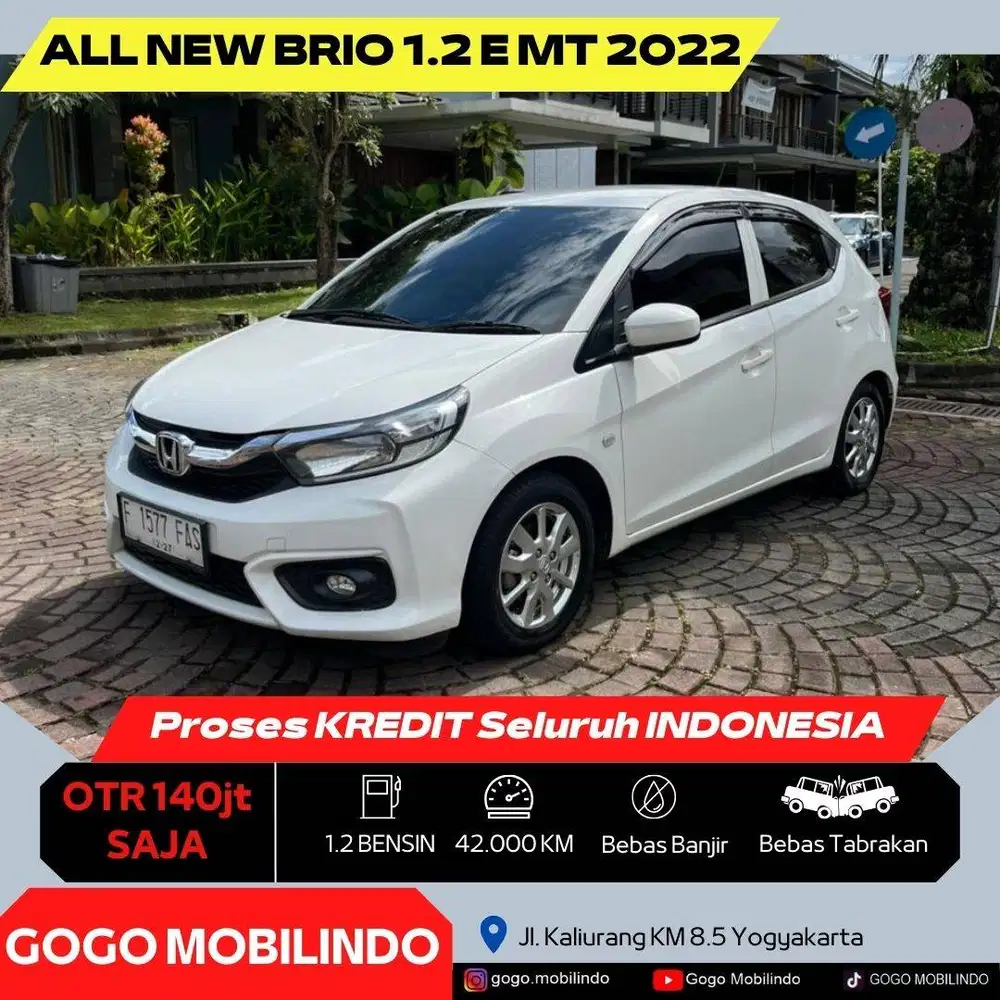 Honda All New Brio E Manual 2022 Pajak Baru DP Minim Agya