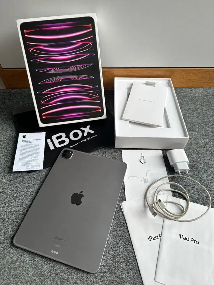 CELLULER iPad Pro M2 128GB iBoX Fullset Original Mulus Like New