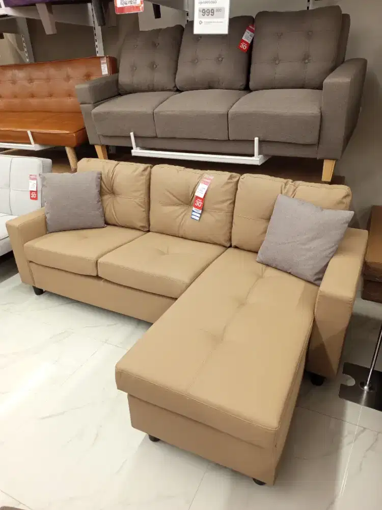 PROMO SOFA CORNER TASYI BROWN
