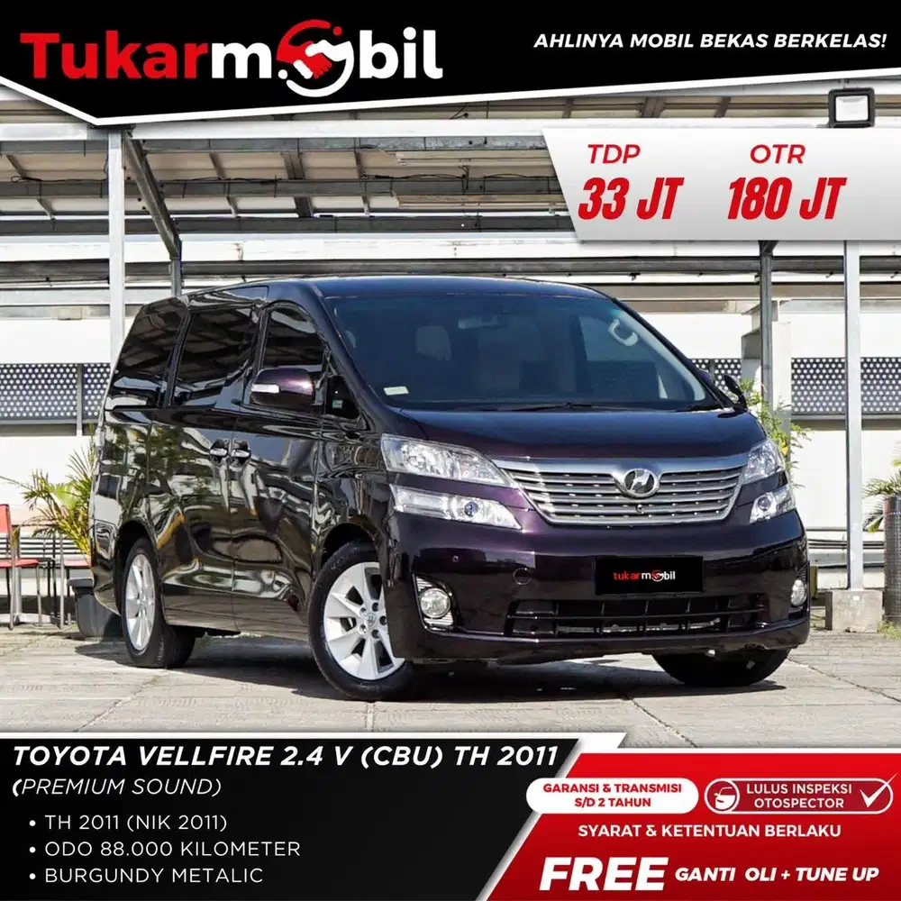 KM LOW Toyota Vellfire 2.4 V PS(CBU) 2011