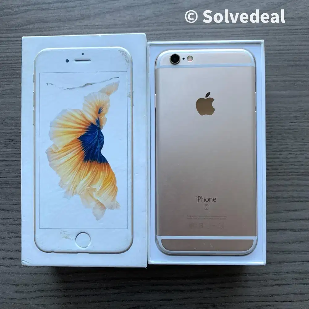 Apple Iphone 6S 64GB Gold Mulus Baterai Awet