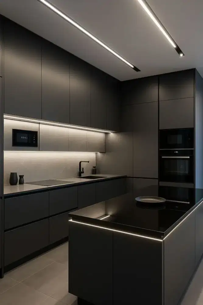 Custom kitchen set bedroom set livingroom bedrop tv lemari pakaian