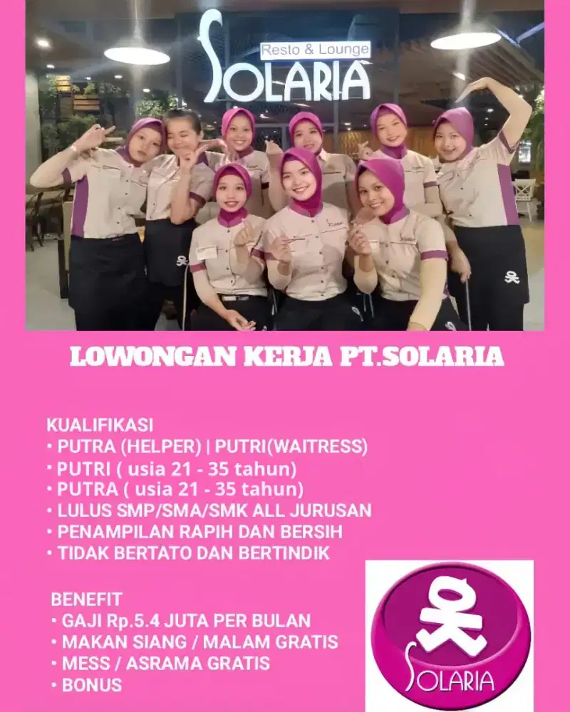 Lowongan Kerja Solaria