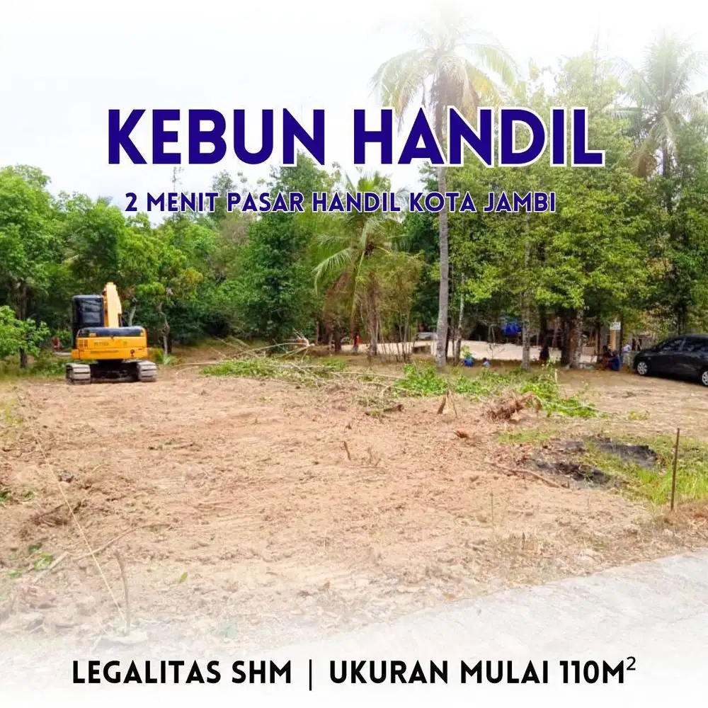 Tanah Kebun Handil Kota Jambi Ukuran 150 m2