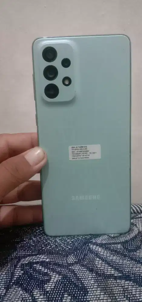 Hp Samsung A73 5g ram 8/256 g. Jual aj 2.100.000 nego ..