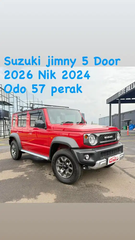 Suzuki jimny 5 Door 2026 Nik24 Red on black Siap pakai