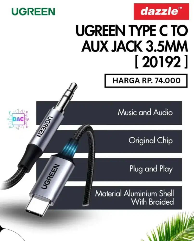 Ugreen audio Jack 3, 5 to type-C