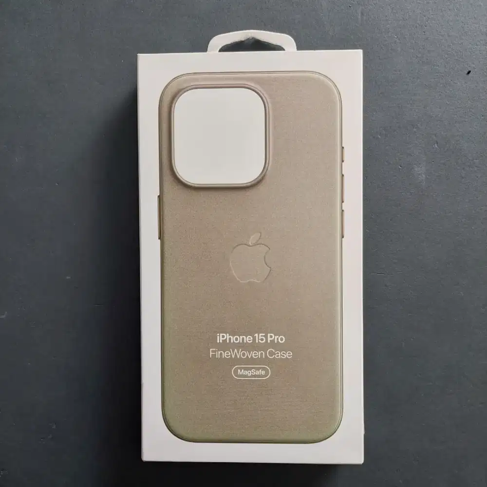 FINEWOVEN CASE MAGSAFE TAUPE FOR IPHONE 15 PRO ORIGINAL IBOX
