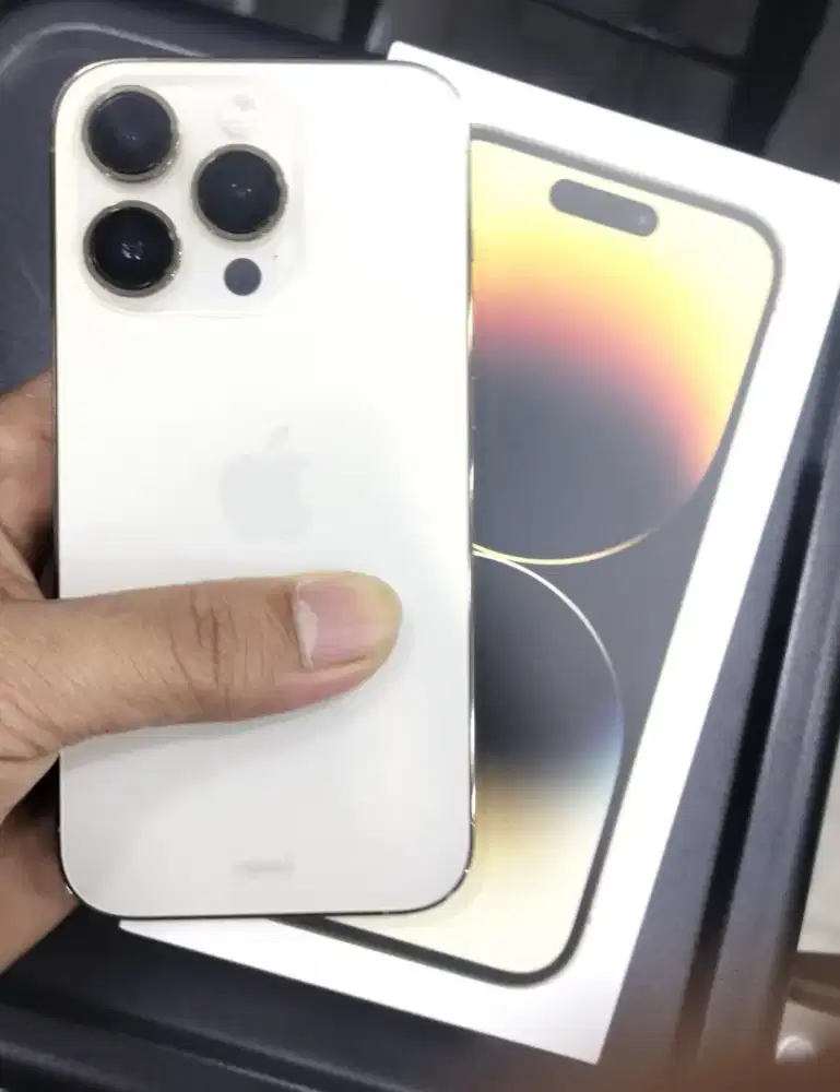 iphone 14 pro Gold ibox 128gb mulus lengkap no minus