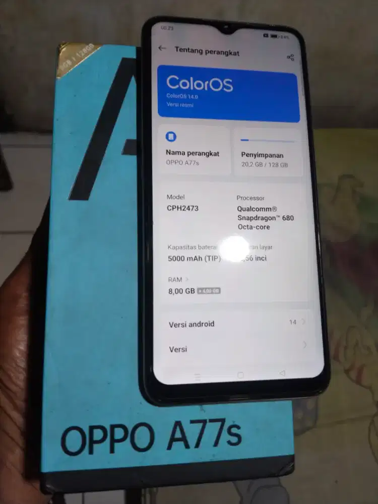 Oppo A77S 8/128 Resmi