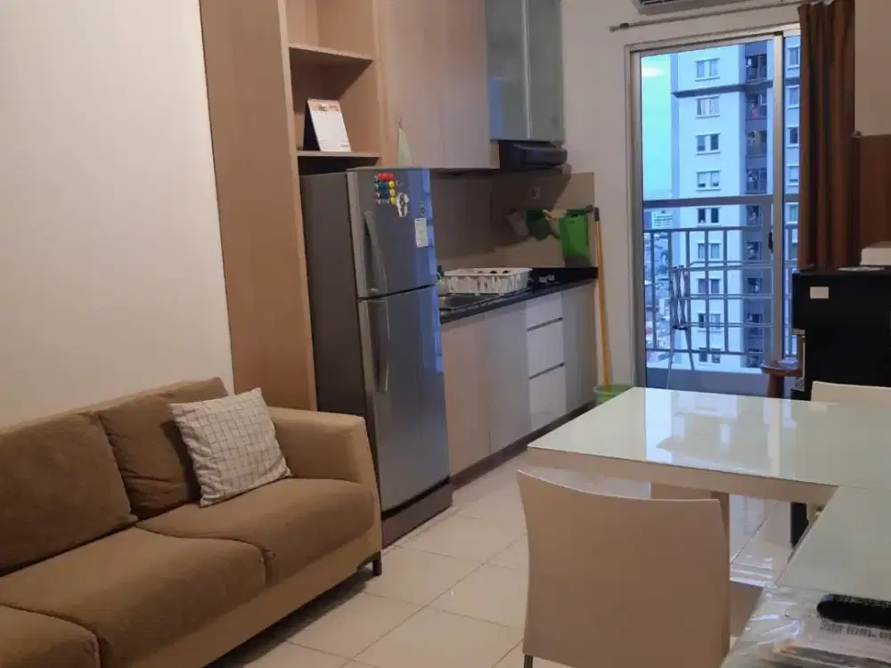 2 kamar full furnish BAGUS view pool Apt.Mediterania garden res 2