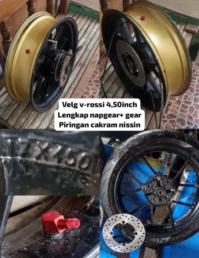 Velg vrossi 4,50 inch belakang aja