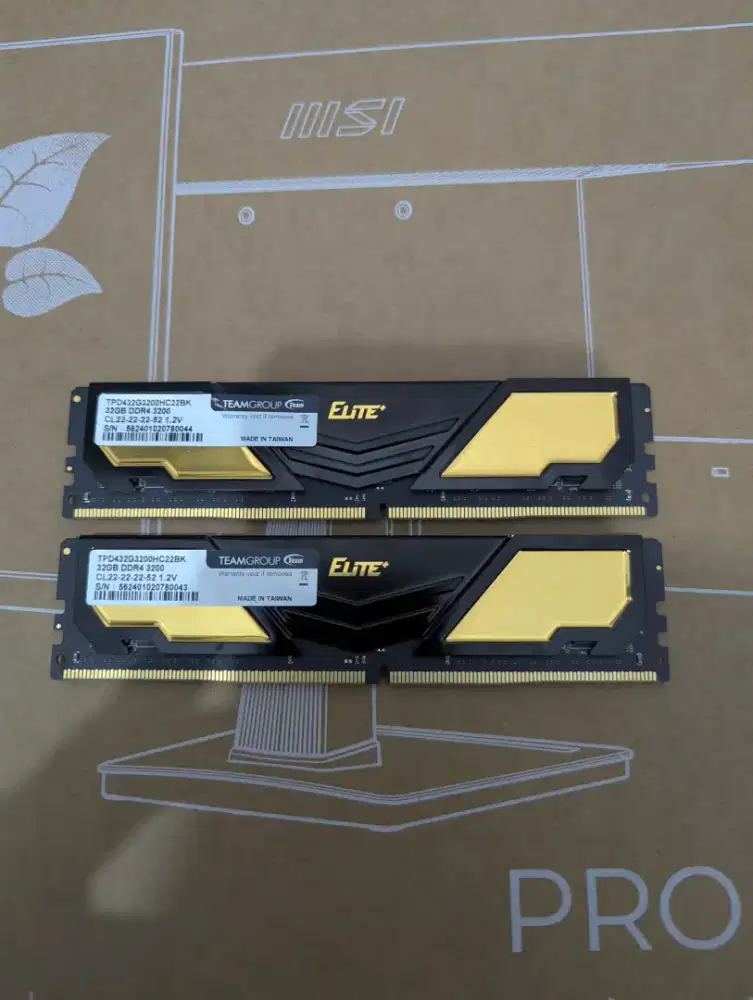 Ram pc team elite 64gb (2x32gb) 3200mhz ddr4 bu murah