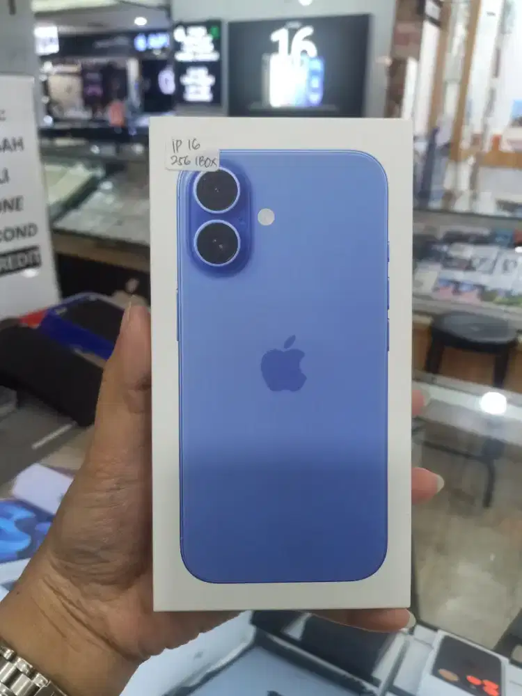 Baru IPhone 16 256GB Ultramerine Grs Resmi iBox Murah