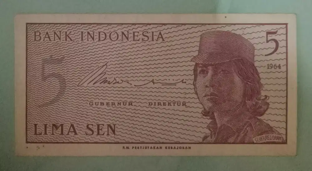 5 SEN UANG SOEKARNO 1964