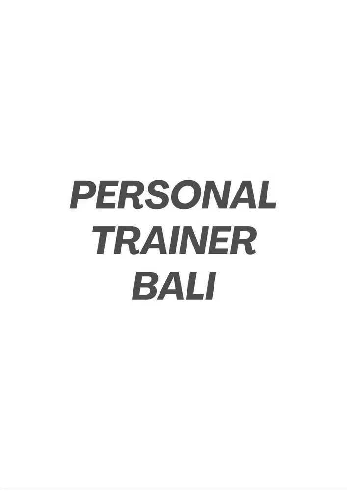 Personal Trainer Bali (NASM Certified)