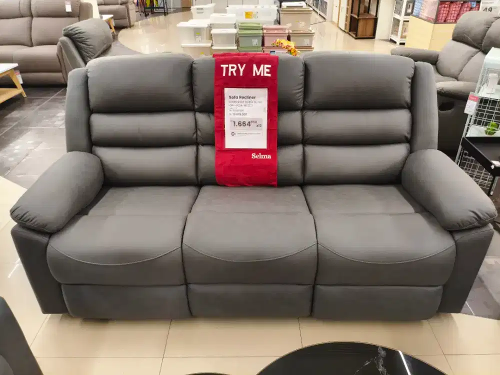 Sofa Set Recliner – Duduk Nyaman, Rebahan Makin Santai
