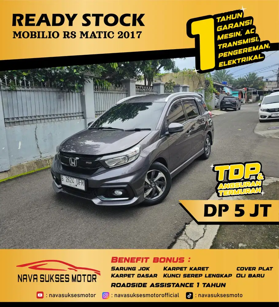 TDP 5 JUTA - MOBILIO RS MATIC 2017