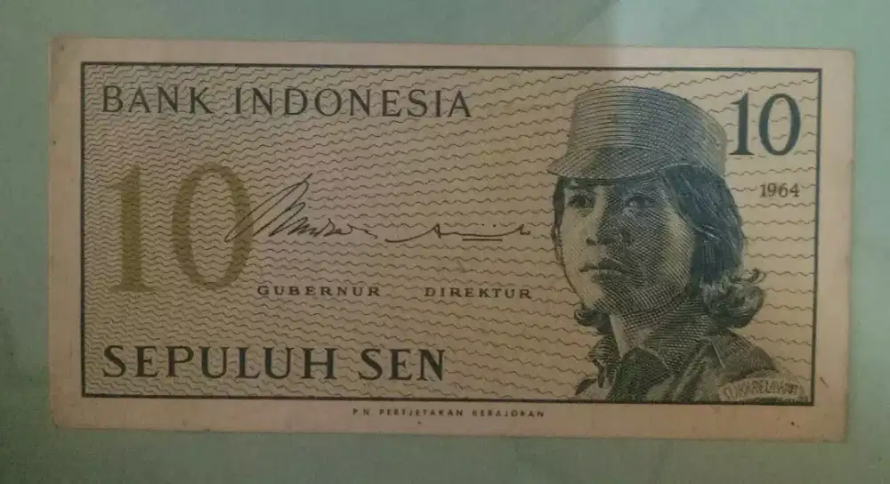 10 SEN UANG SOEKARNO 1964
