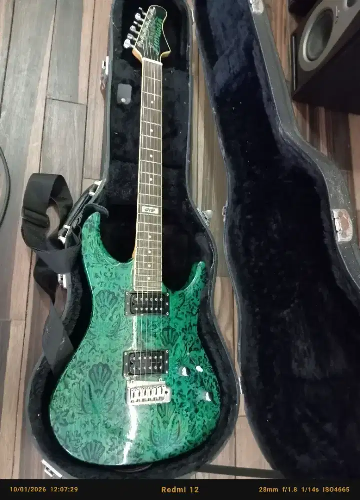 Gitar corak batik custom elegant gnb