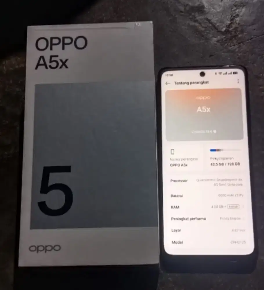 OPPO A5X RAM 4GB+4GB / 128GB FULLSET