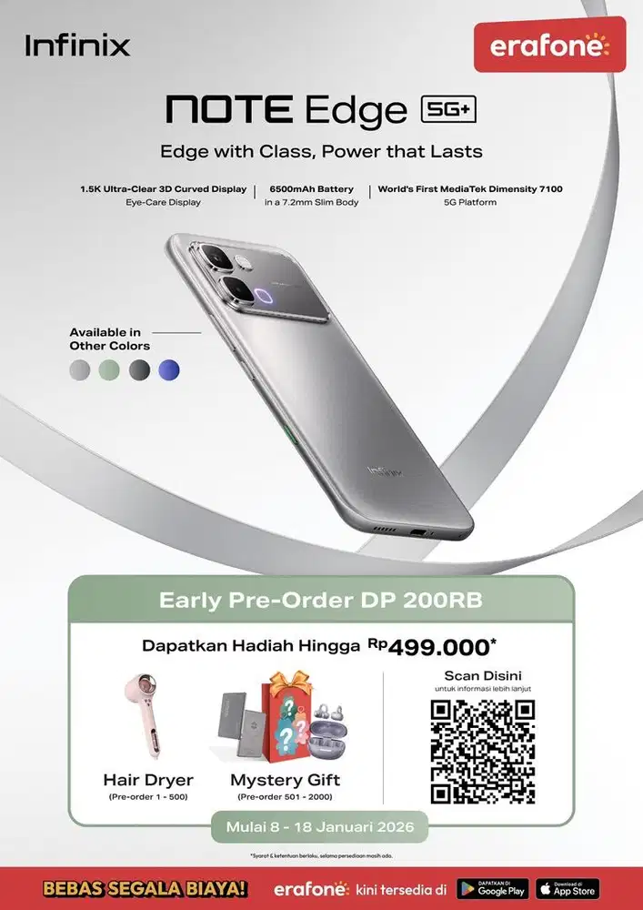 OPEN PO INFINIX NOTE EDGE 5g+ CICILAN TANPA KARTU KREDIT